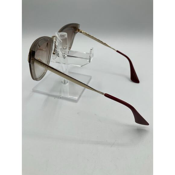 Pre-Owned Prada SPR 12U Unisex Sunglasses-Clear/ Brown/Gold - Picture 4 of 12